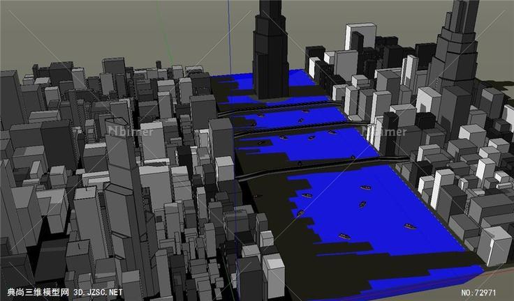 城市规划城市设计Sketchup模型111