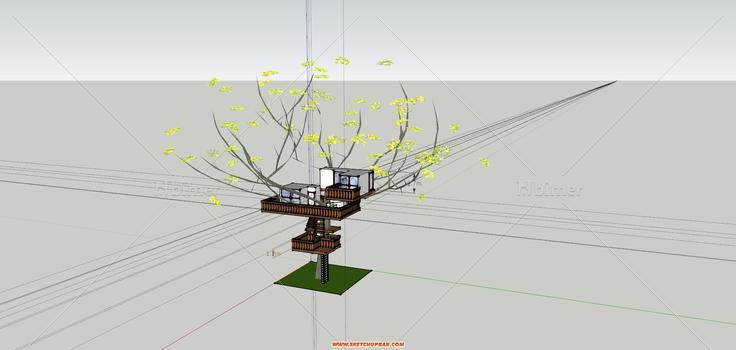 9个树屋模型整理，根据喜欢的下载吧
