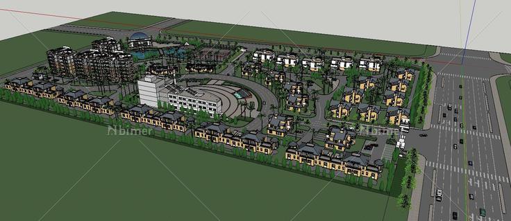 小区全套模型超值(141126)su模型下载