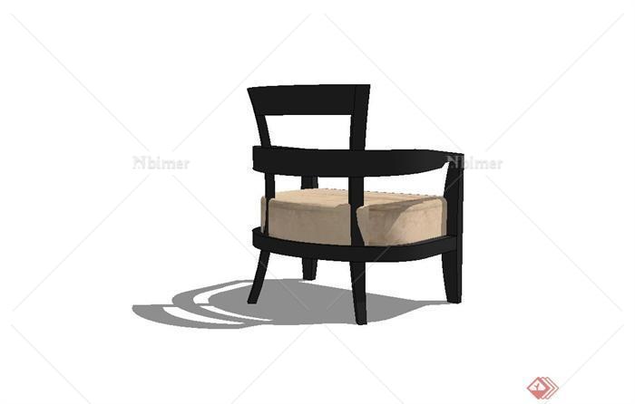 某现代室内简约座椅设计su模型
