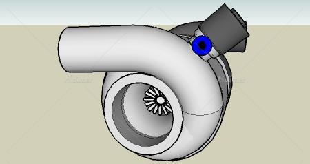 涡轮sk模型-汽车部件