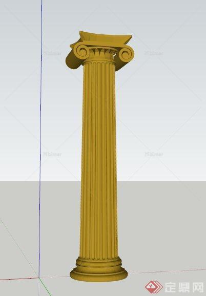某欧式灯柱设计SU模型