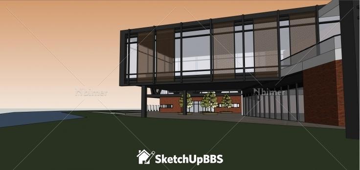 3D艺术馆建筑设计方案带SketchUp模型下载分享