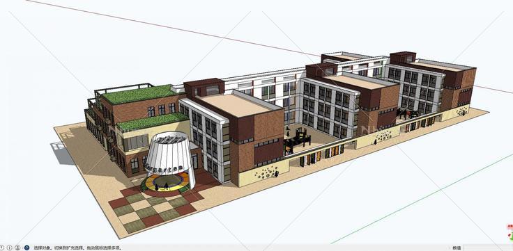 0926英式现代欧式幼儿园模型3(182079)su模型下载