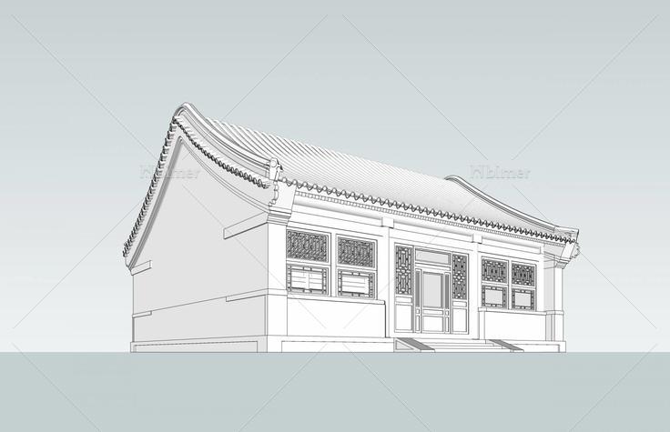 四合院厢房(38792)su模型下载