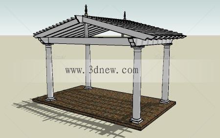 凉亭16-SketchUp模型组件