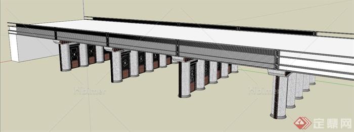 某立交桥设计SU模型