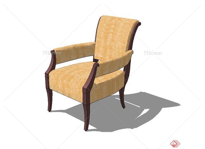 某现代风格沙发椅设计su模型