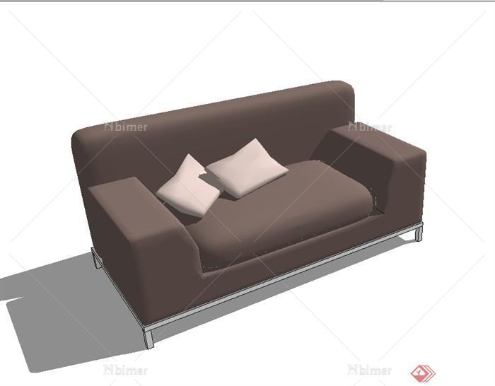 现代室内空间沙发椅设计SU模型[原创]