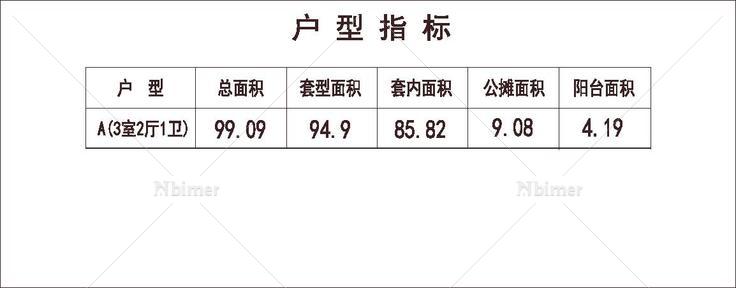  北方 1梯2户 6层 户型