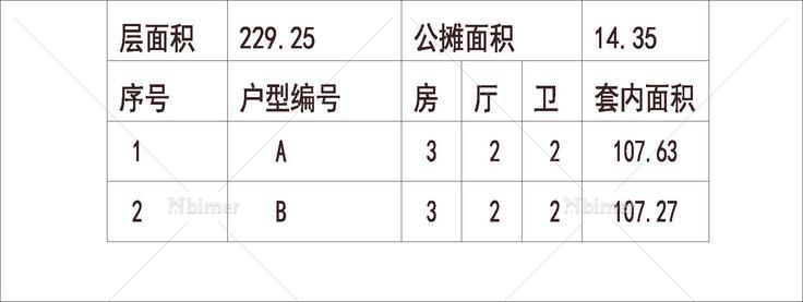 南方 1梯2户 6层 户型