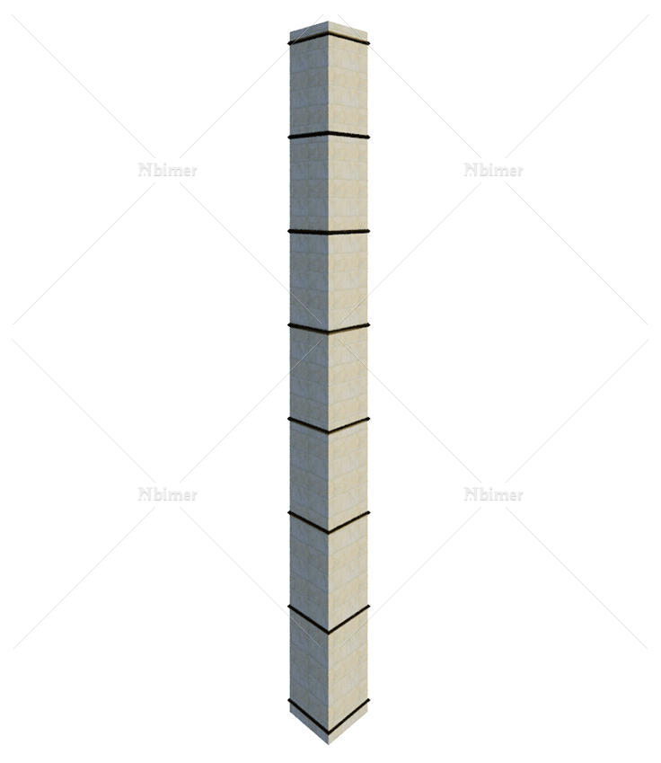 现代风格方柱