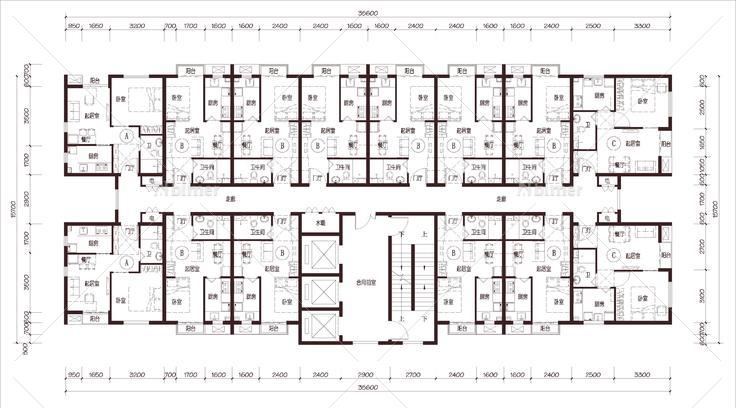  北方 建设部 公租房 1梯14户 33层 户型 