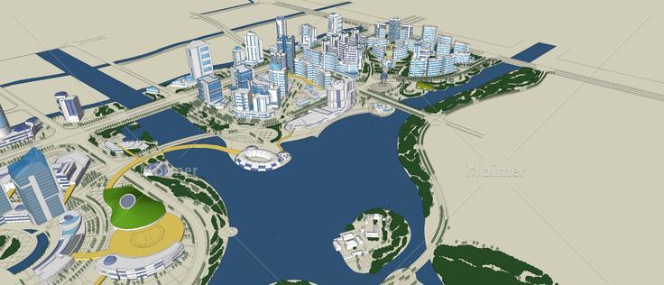 海滨城市规划模型