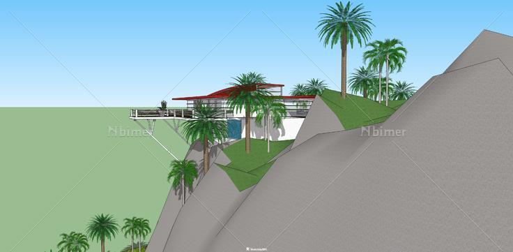 不错的山地别墅单体模型
